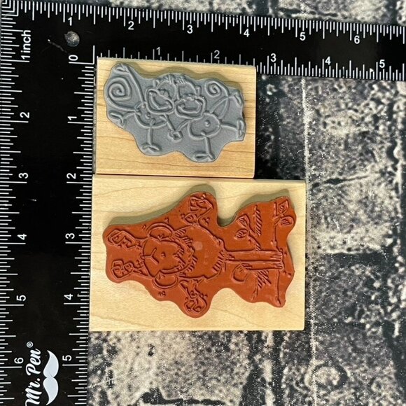 Whipper Snapper CY905 Swinging Monkey & Changlito Pair Stamps - Picture 7 of 7